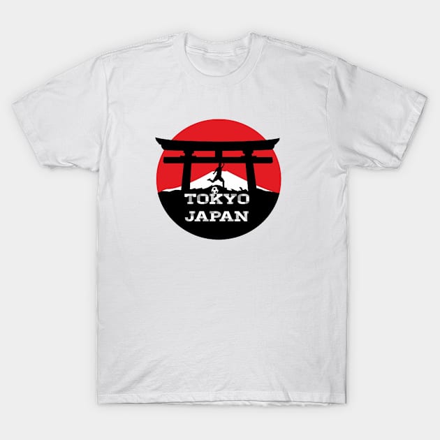 football is life in Tokyo japan T-Shirt by mohamed705